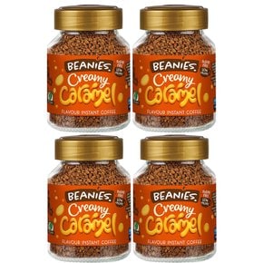 Beanies Coffee 영국 비니스 커피 크리미 카라멜 인스턴트 커피 50g 4개