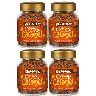  Beanies Coffee 영국 비니스 커피 크리미 카라멜 인스턴트 커피 50g 4개