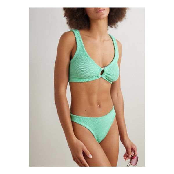 훈자 지 줄리아 장식 시어서커 비키니 민트 46376663162856406