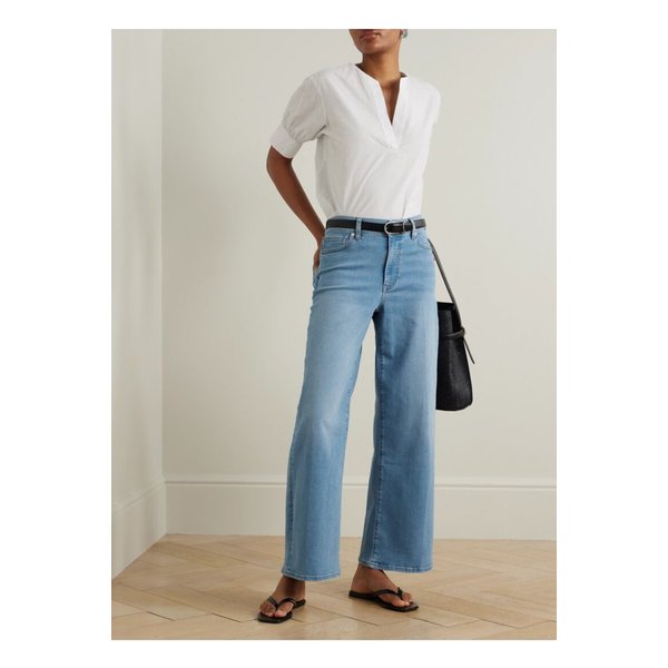 르 슬림 팔라조 미드라이즈 스트레이트 진 미드 데님 46376663162833317