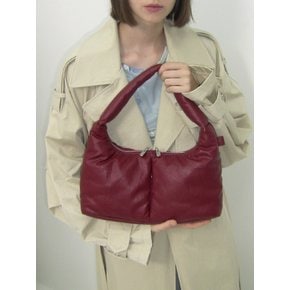 Soft Basket Hobo Bag (S)(burgundy)