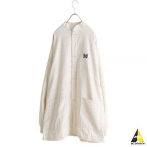 NEEDLES 니들스 24 S.C. Army Shirt - White (OT180) (S.C. AMI 아미 셔츠)