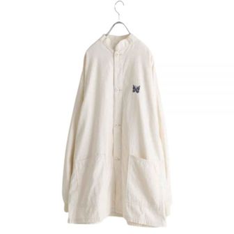 니들스 NEEDLES 니들스 24 S.C. Army Shirt - White (OT180) (S.C. AMI 아미 셔츠)