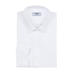 [슬림핏]착용감이 편한    CP 트윌 솔리드 흰색  긴팔셔츠(RMFSL0101-WH)