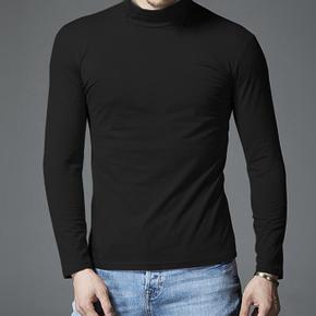남자 반목티 반목 폴라티 면 스판 터틀넥 긴팔 티셔츠 (S10460638)