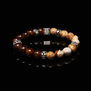 EV Half Bead Bracelet(Ocherbrown)