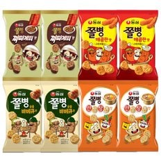  농심 쫄병스낵 매콤한맛 82g2개+숯불바베큐맛2개+안성탕면맛2개+짜파게티맛2개 총8개