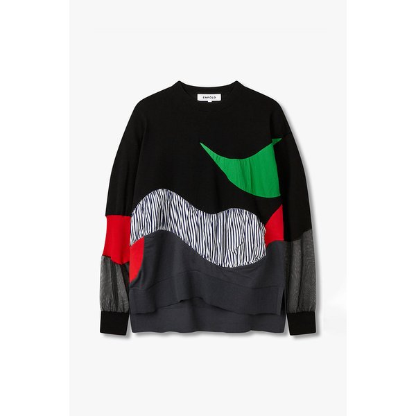 믹스 컬러 패치 풀오버 EN15110005000