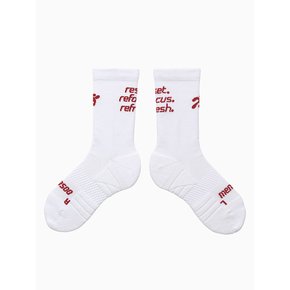 Flow Running Crew Socks_White