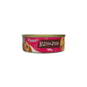강아지 통조림 캔 간식 참좋은간식 닭고기+구기자 강아지죽