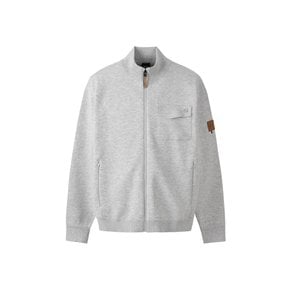 보스골프 포켓 포인트 풀집업 스웨터 MAN MELANGE GREY