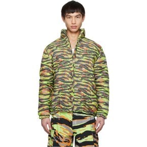 이알엘 그린 카모 다운 재킷 ERL06C003 ERL GREEN RAVE CAMO