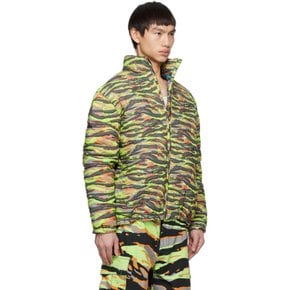 이알엘 그린 카모 다운 재킷 ERL06C003 ERL GREEN RAVE CAMO