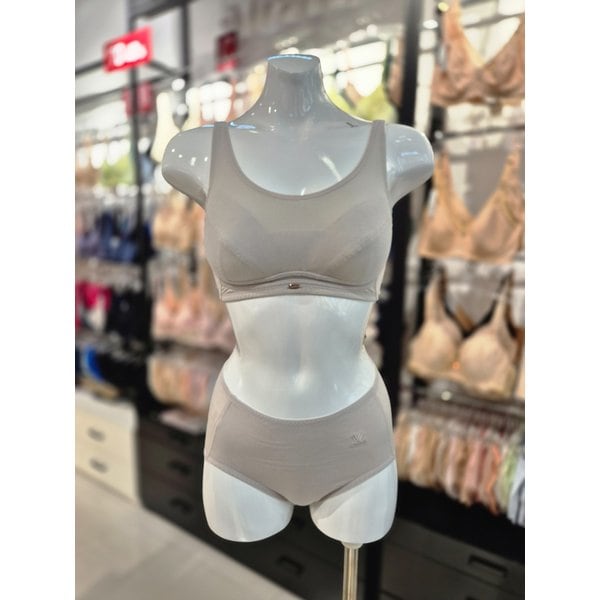 [시흥점] S 와코루) 퀸즈코튼 무빙브라 노와이어 팬티 세트  WBRX102+WPTX102-CB