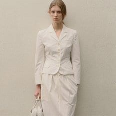 FW24 Aurelia Cotton Jacket White