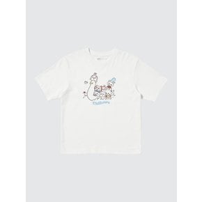 UT 치이카와 반팔 티셔츠 릴랙스핏 여성용 00 화이트 483261
