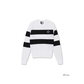 Women Mesh Stripe Sweater(WWWAX24311WHX)