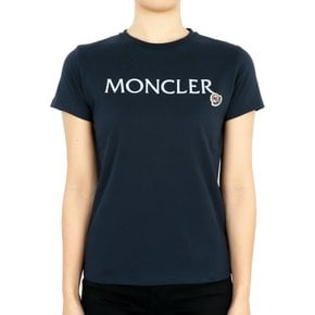 몽클레어 24 S/S 키즈 레터링 로고 패치 반팔(네이비) 8C00005 83907 778 12,14A /국내당일발송