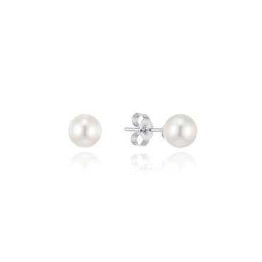로이드 크림화이트 진주 귀걸이(6mm) LLES25241S