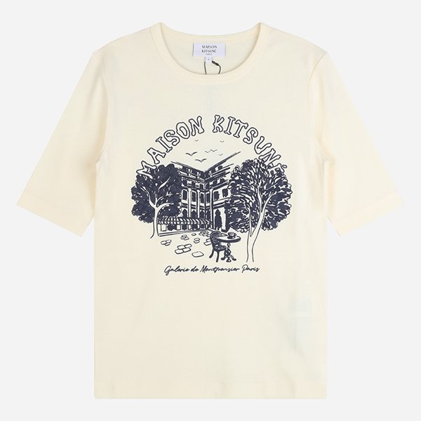 [시흥점] 6S QW00108KJ7035 0383 그래픽 크루넥 반팔 티셔츠 에크루