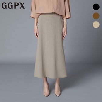 GGPX 하프 밴딩 페미닌 맥시 스커트 (GO8SK036F)