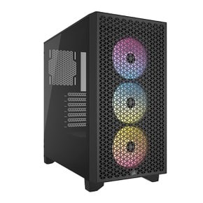 CORSAIR 3000D RGB AIRFLOW Tempered Glass Black