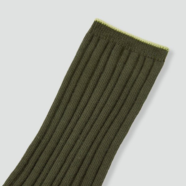 여 코튼 골지 장목 양말 1족 J145203007048