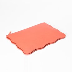 [LWL/엘더블유엘] RUFFLE CLUTCH (러플 클러치) Coral