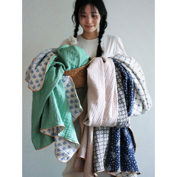 뮬리 4중 거즈 에스닉 블랭킷 겸 홑이불 3colors