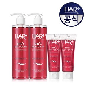 쉬즈 여성 탈모 샴푸 500ml 2개+여성 탈모 샴푸100ml 2개