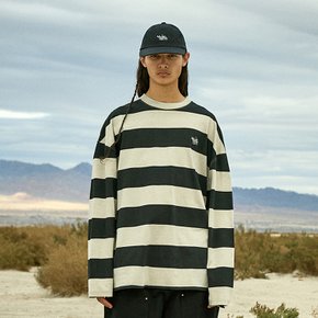 플루크 슬램로고 스트라이프 피그먼트 긴팔 티셔츠 FLT715 / 4color