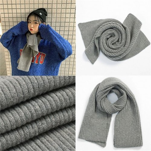 위쉬몰 DT 데일리골지니트목도리(C418H101) 그레이(2)