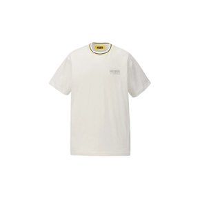 오니츠카타이거 남녀 공용 그래픽 로고 프린트 반팔 티셔츠 화이트 2181B065.700