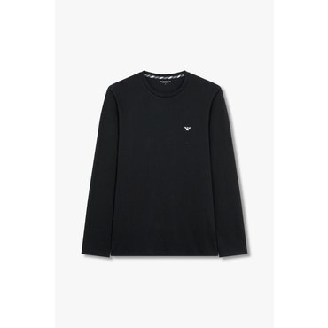 EMPORIO ARMANI 남성 미니 이글 자수 라운지 티셔츠(0814336012)
