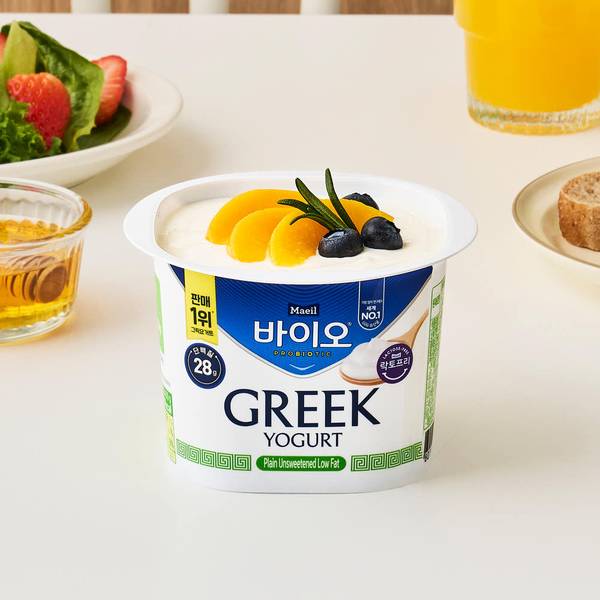 바이오 락토프리 그릭요거트 무가당 플레인 저지방 대용량 400g 3개_냉장