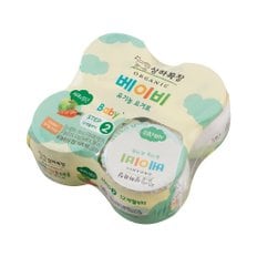 유기농 베이비 요구르트 사과&당근 340g (85g*4)