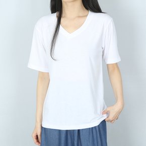 3색 무지 베이직 브이넥 반팔 티셔츠