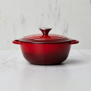 깊은 맛이나는 진짜 무쇠 에나멜코팅 아시아볼 20CM 버건디레드