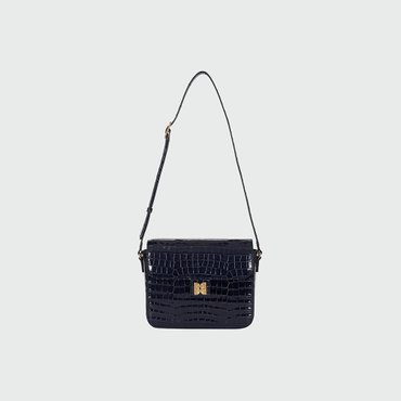 EENK HESTIY Logo Flap Square Bag - Navy