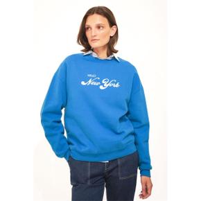 큘 THE OVERSIZED BROOKLYN SWEATSHIRT - ROYAL BLUE