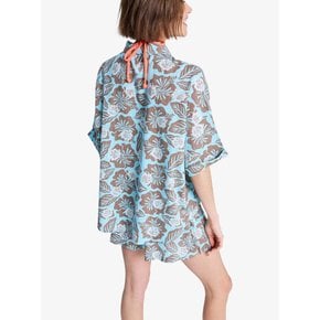 여성 오버핏 반팔 셔츠 BEACHY NOSTALGIA PRINT (RG11SH035)_ST
