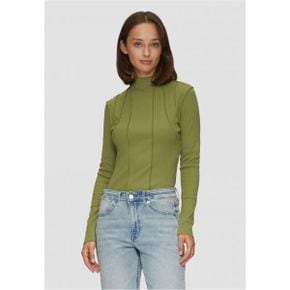 5114501 S.Oliver LANGARM MIT NAHT-DETAILS - Long sleeved top guacamole