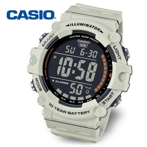 [정품] CASIO 카시오 10년전지 방수 전자 군인시계 AE-1500WH-8B2