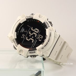 [정품] CASIO 카시오 10년전지 방수 전자 군인시계 AE-1500WH-8B2