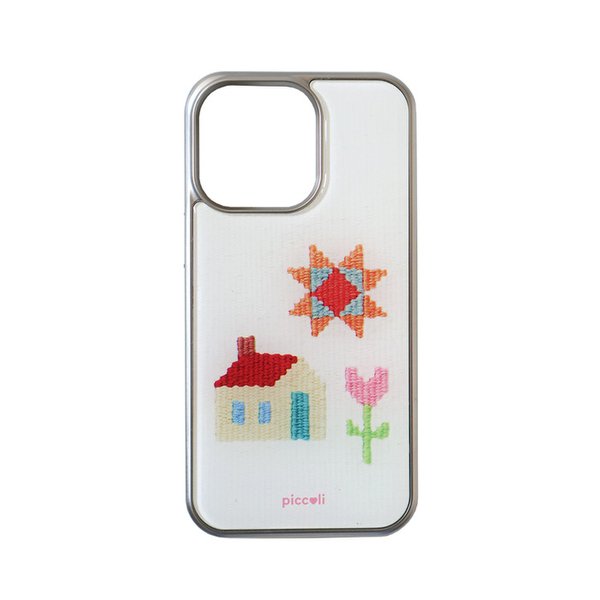 작은 집과 튤립