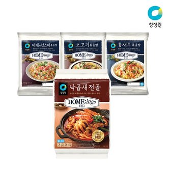 청정원 호밍스 낙곱새전골 800g +대게와 랍스터볶음밥 210g +소고기볶음밥 210g + 통새우볶음밥 210g