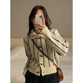 COLLAR LINE CARDIGAN(IV)