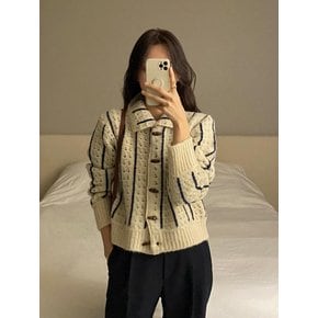 COLLAR LINE CARDIGAN(IV)