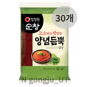 청정원 순창 리필 비닐 포장 양념듬뿍 쌈장 500g 30개