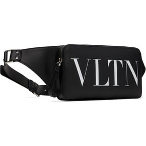 블랙 VLTN 가죽 벨트백 4Y2B0719WJW NERO/BIANCO